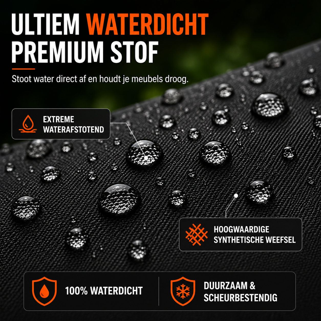 WeatherProtect™ – Waterafstotende Beschermhoes voor Buitengebruik