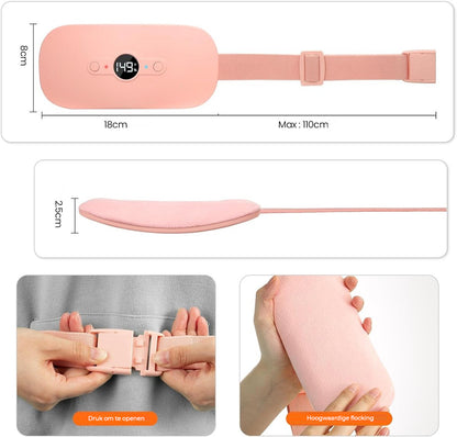 LunaRelief™ Draadloos Warmtekussen voor Menstruatiecomfort
