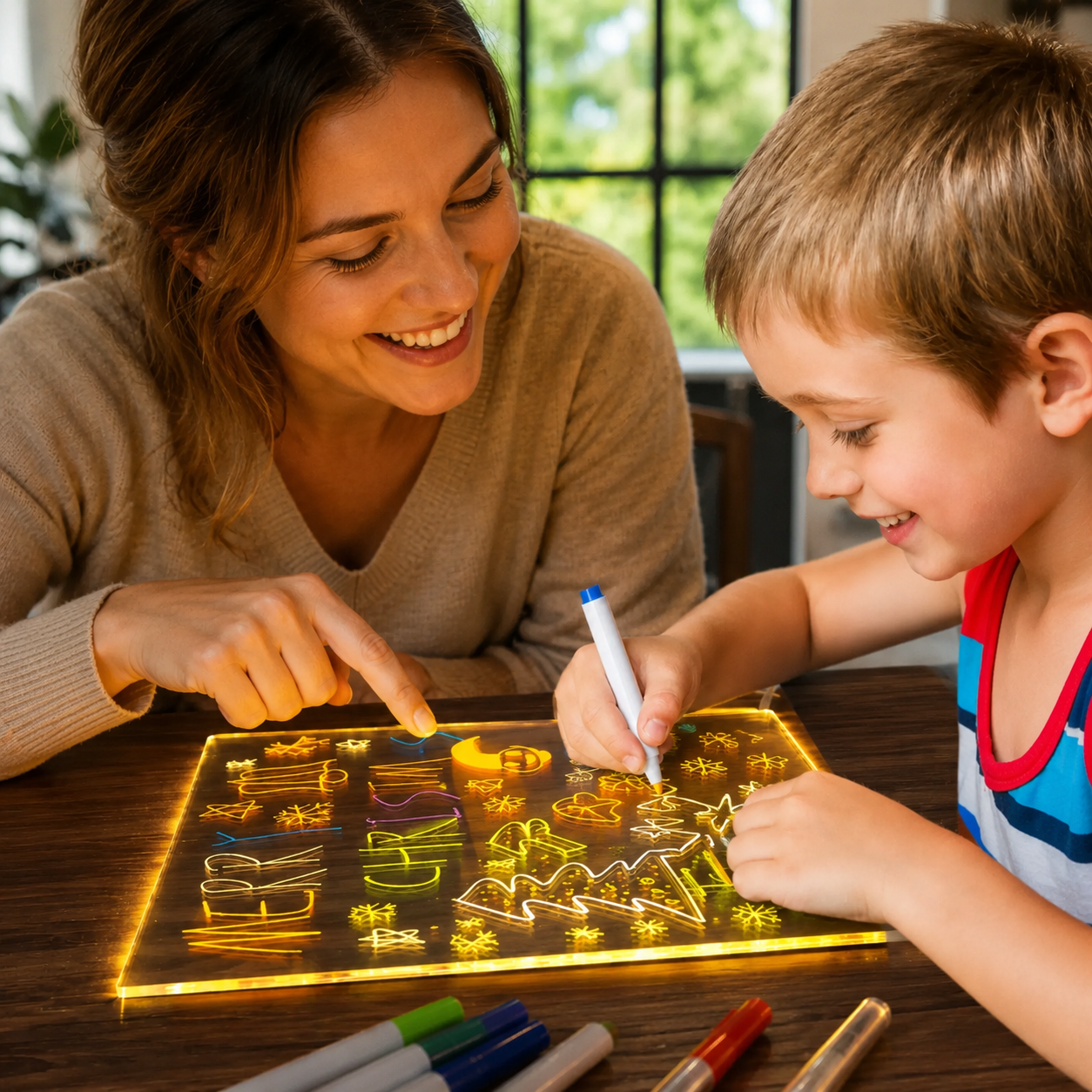 KidsCreation™ Verlicht led-tekenbord voor kinderen